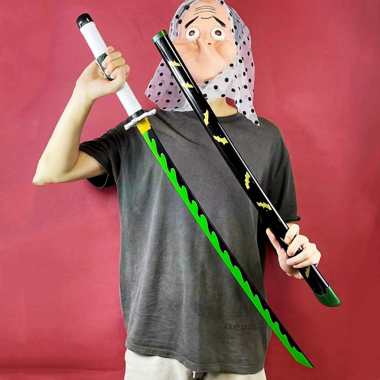 Genya's Green Edge Katana – Life-Size 40inch (104cm) Cosplay Sword